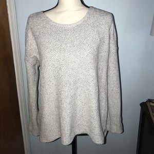 Lou & Grey dolman sleeve light gray sweater